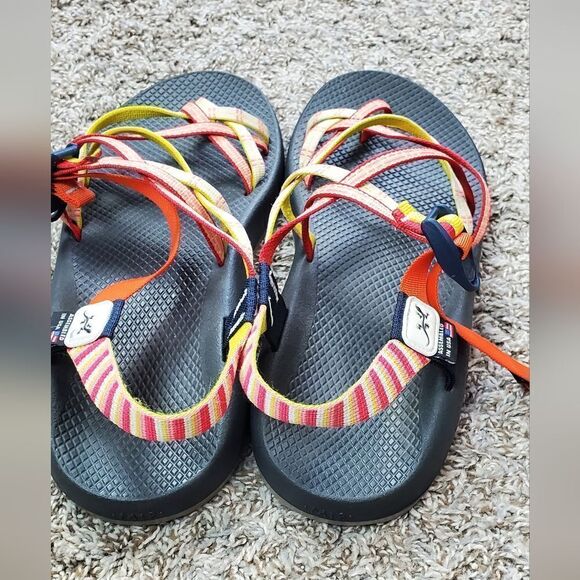 Chaco Orange & Yellow Sandals - Picture 6 of 6